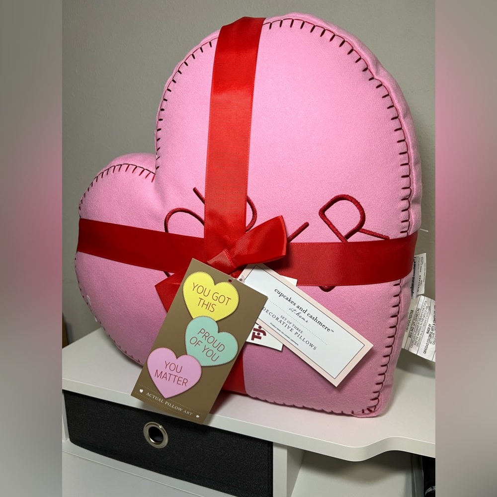 Cupcakes and Cashmere Valentine Conversation Heart Pillows